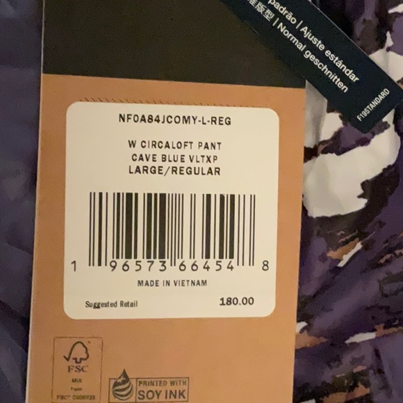 THE  NORTH FACE WOMENS CIRCALOFT PANT INSULATED SIZE LARGE NEW/ with tags - Picture 7 of 15